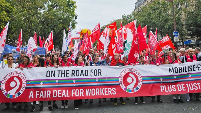 European trade union demonstration against austerity