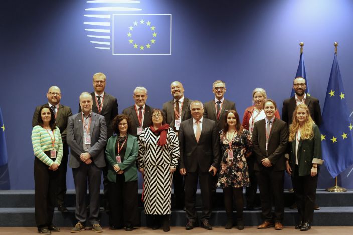 Group photo of trade union delegation to the Tripartite Social Summit